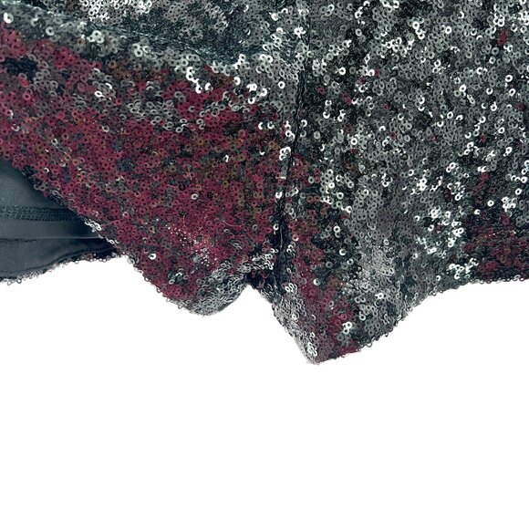 NEW Express extreme HIGH rise waist short shorts sequins black NYE party fun 12 - Picture 8 of 11
